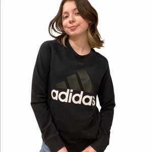 Black Adidas Crewneck